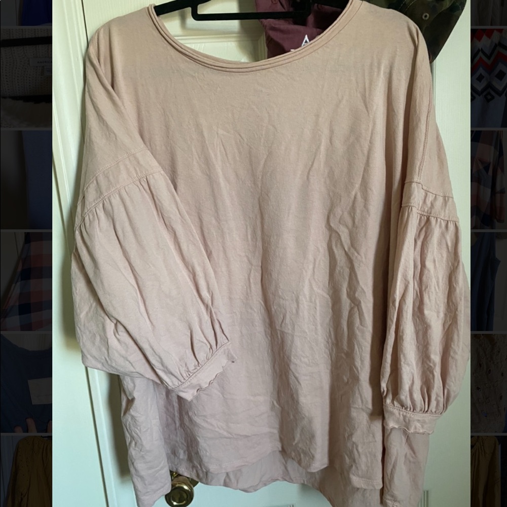 Dress Up Pink Balloon Sleeve top tee
